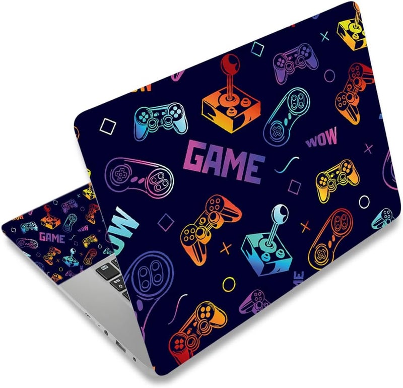Laptop Stickers Decal,12 13 14 15 15.6 inches Netbook Laptop Skin Sticker Reusable Protector Cover Case for Toshiba Hp Samsung Dell Apple Acer Leonovo Sony Asus Laptop Notebook (Game)